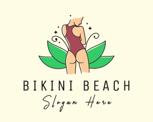 Nature Woman Swimsuit logo design