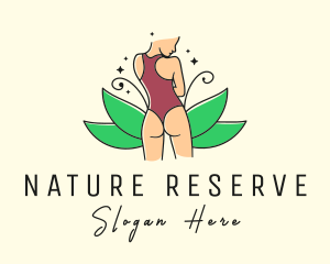 Nature Woman Swimsuit logo design