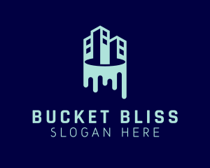 Building Paint Bucket logo design