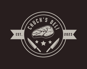 Meat Steak Butcher logo design