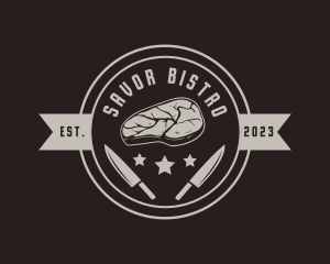 Meat Steak Butcher logo design