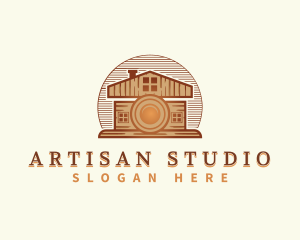 Photography Studio Lens logo design