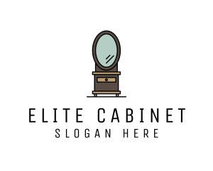 Dresser Mirror Furniture logo design