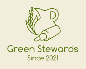 Green Wheat Extract  logo design