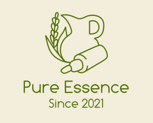 Green Wheat Extract  logo design