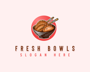 Dumpling Appetizer Bowl logo design