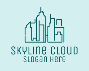 Urban Building Skyline  logo design