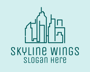 Urban Building Skyline  logo design