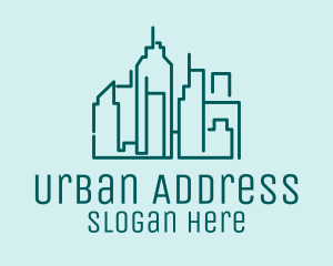 Urban Building Skyline  logo design