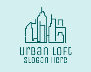 Urban Building Skyline  logo design