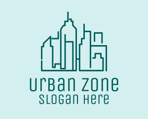 Urban Building Skyline  logo design