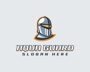 Gamer Knight Helmet logo design