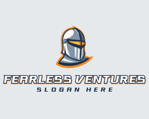 Gamer Knight Helmet logo design