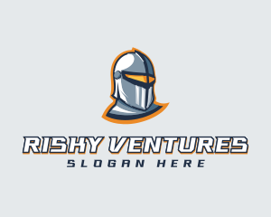 Gamer Knight Helmet logo design