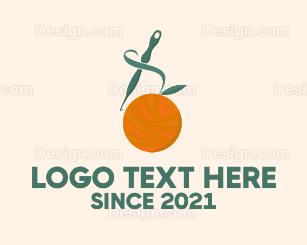 Orange Fruit Crochet Logo