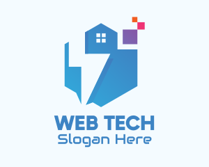 Digital Tech House logo design