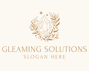 Gold Shiny Diamond logo design