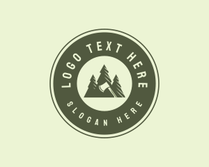 Carpentry Axe Tree logo