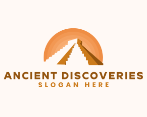 Inca Pyramid Landmark logo design