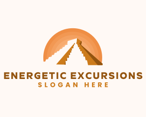 Inca Pyramid Landmark logo design