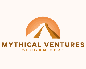 Inca Pyramid Landmark logo design