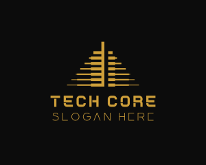 Pyramid Tech Investment logo design