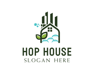 House Building Housekeeping logo design