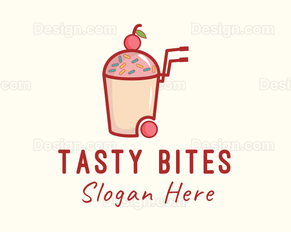 Cherry Slushy Refreshment Cart Logo