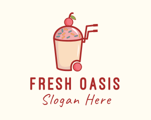Cherry Slushy Refreshment Cart logo