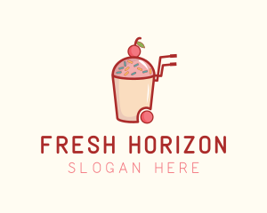 Cherry Slushy Refreshment Cart logo