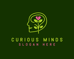 Human Mind Flower logo design