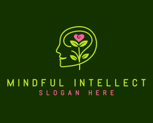 Human Mind Flower logo design