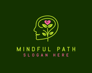 Human Mind Flower logo design