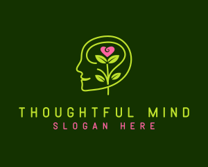 Human Mind Flower logo design