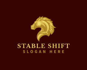 Equine Stallion Horse  logo design