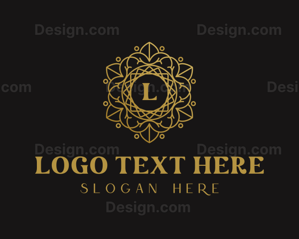 Luxury Flower Lettermark Logo