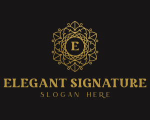 Luxury Flower Lettermark logo design