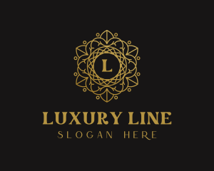 Luxury Flower Lettermark logo design