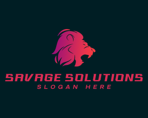 Roar Fierce Lion logo design