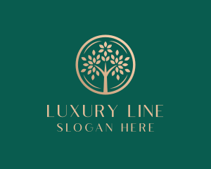 Organic Luxury Tree logo design