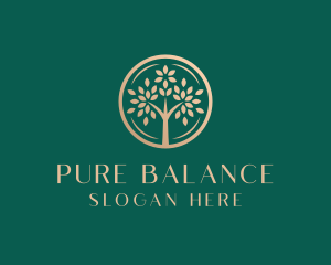 Organic Luxury Tree logo design