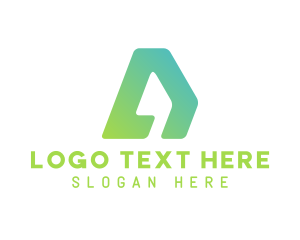 Modern Business Letter A logo