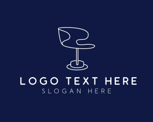 Minimalist Futuristic Chair logo