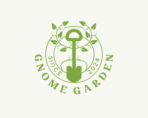 Shovel Garden Vine logo design