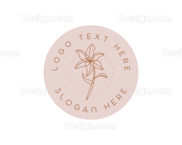 Floral Lily Bloom Logo