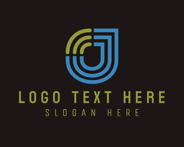 Techno logo example 3