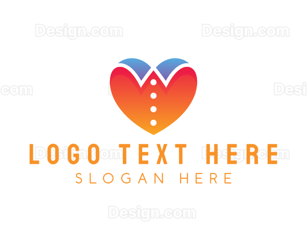 Love Collar Fashion Logo