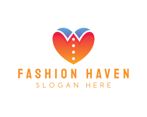 Love Collar Fashion logo design