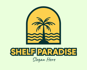 Coconut Island Badge logo design