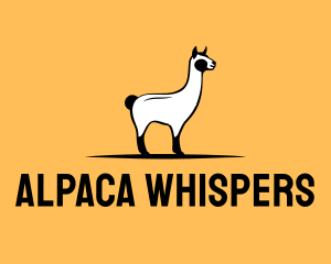 Alpaca Llama Animal logo design